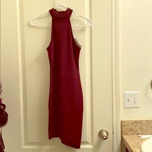Burgundy dress